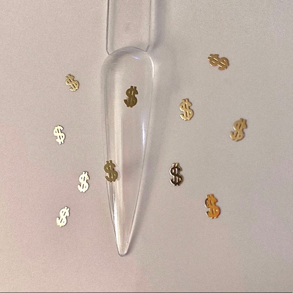 Dollar sign $ nail charms | nail accessories 60/p - Picture 1 of 3
